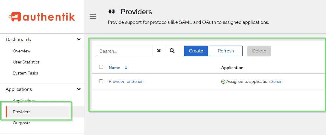 Providers